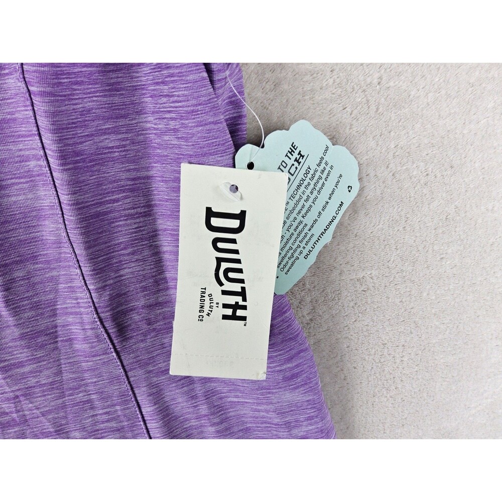 Duluth Women's Armachillo Short Sleeve V Neck T Shirt Purple Size S - Picture 4 of 4